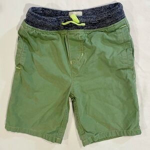 Mini Boden Adventure Shorts Boys 5 Y Green Summer Cotton Ripstop Pull-On Outdoor